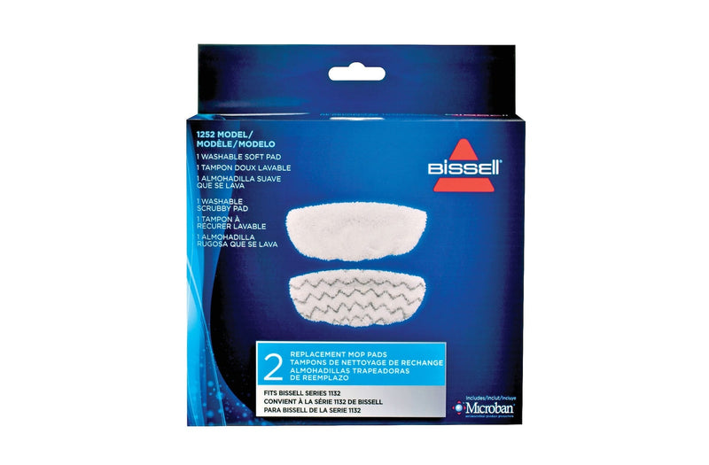 Bissell Symphony Replacement Steam Mop Pads, 2-pk E3912