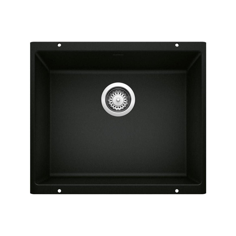 Precis 21-in Single Bowl Undermount Kitchen Sink, Coal Black Z299