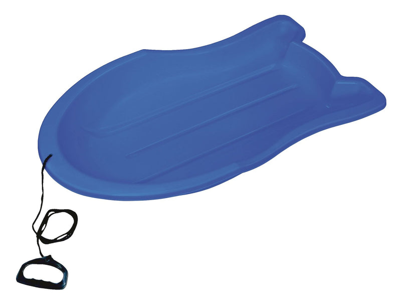 Booster Kids' 1-Person Lightweight Plastic Winter Snow Sled/Toboggan with Tow Rope G3133