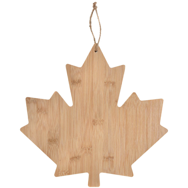 Canada Day Maple Leaf Wood Charcuterie Board, Tan I2969