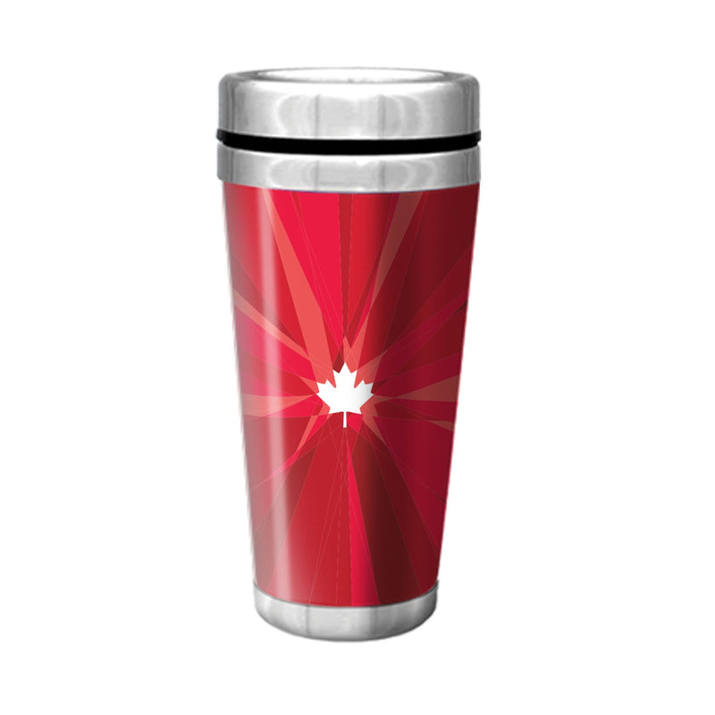Stainless Steel Travel Mug For Fans/Collectors, Red, 16-oz V4498