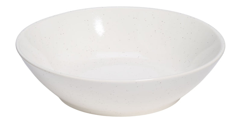 CANVAS Bettina Glossy Stoneware Dinner Bowl, 1-pc, White Speckle Y125