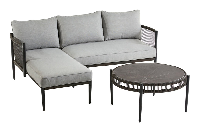 CANVAS Brooks Outdoor Patio Sectional Set, 3-pc, Water/Stain/Fade-Resistant Cushions O4437