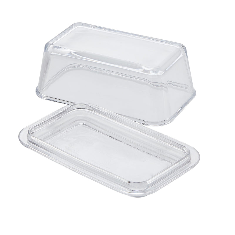 CANVAS Glass Butter Dish, 1-lb Butter Capacity, With Lid, Dishwasher Safe Q2733