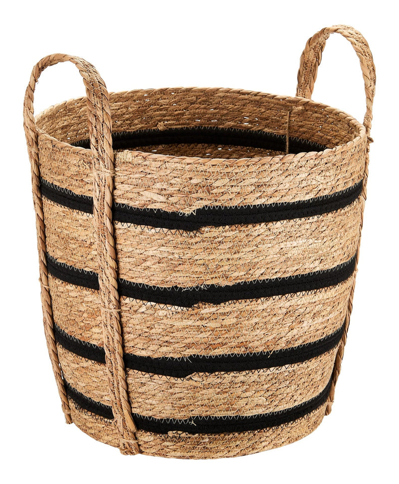 Canvas Henry Tall Woven Cotton Rope Storage Basket D7942