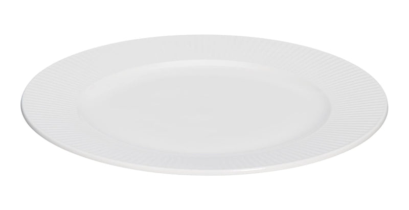 CANVAS Highbury Ribbed New Bone Dinner Plate, 1-pc, White C651