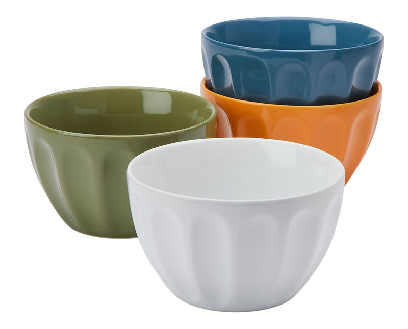 CANVAS Lyndale Multi Pastel Stoneware Latte Bowl Set, Assorted Colours, 4-pk Q2841