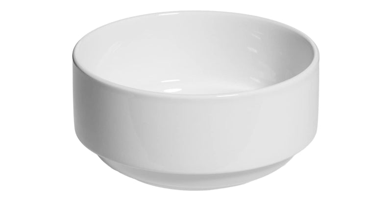 CANVAS Modern Edge Porcelain All Purpose Bowl, 5-in, White A9469
