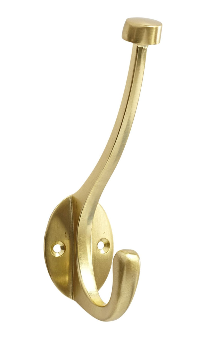 CANVAS Stainless Steel Single Pill Top Hook, Brass Y2693