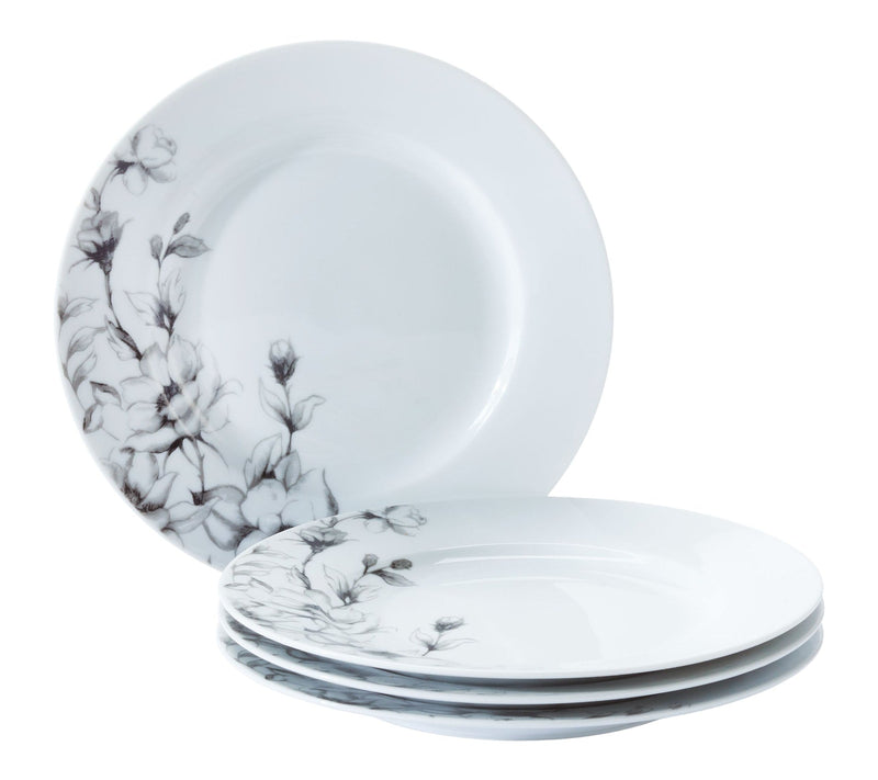 CANVAS Wild Rose Side Plate, 1-pc, White, Dishwasher & Microwave-Safe X5356