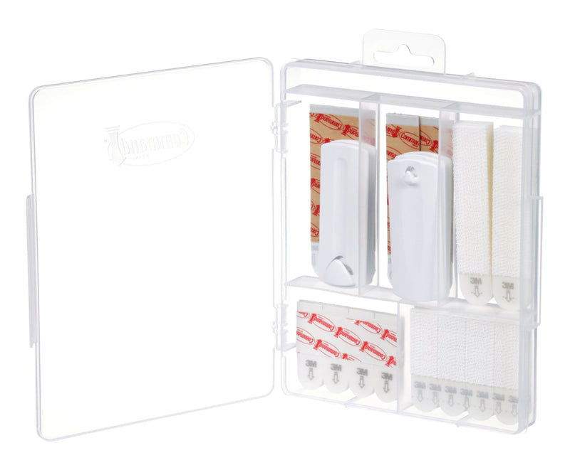 Picture Hanging Kit with Adhesive Strips, White, 50 Strips/Pack O5399