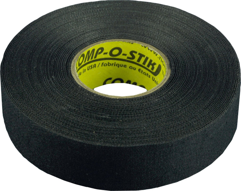 Cloth Hockey Stick Tape, Black, 24-mm x 15-m, 4-pk T5033