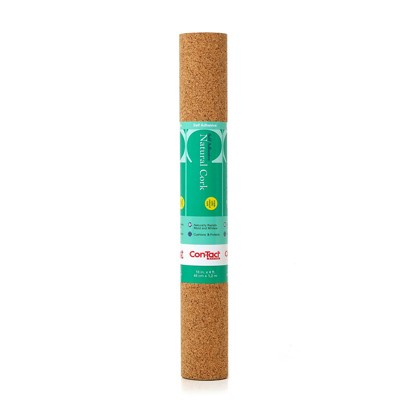 Con-Tact Self-Adhesive Multi-Use Cork Shelf/Drawer Liner & Bulletin/Message Board, 18-in x 4-ft M1510