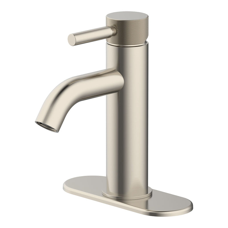 Crete 1-Handle Lavatory Faucet with Knurled Accents M5306