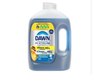 Platinum Liquid Dish Soap Detergent Refill, Fresh Rain, 1.52-L F6173