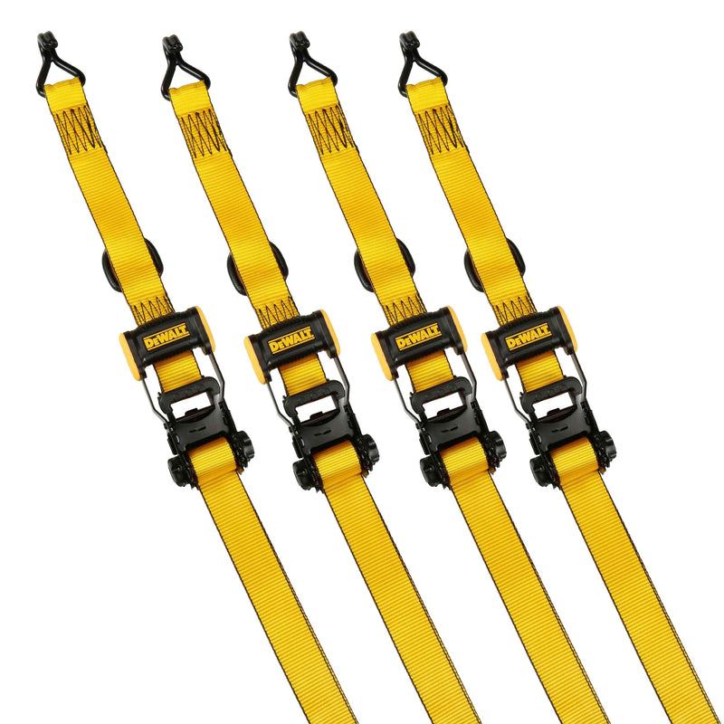 3,300-lb Ratchet Tie-Down Straps, Weatherproof, 1.5-in x 16-ft, 4-pk Q5791
