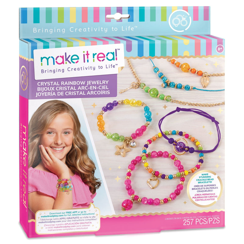 DIY Customizable Friendship Bracelete & Charms, Multi-Coloured, 257-pk, for Arts & Crafts/Birthday Favour H647