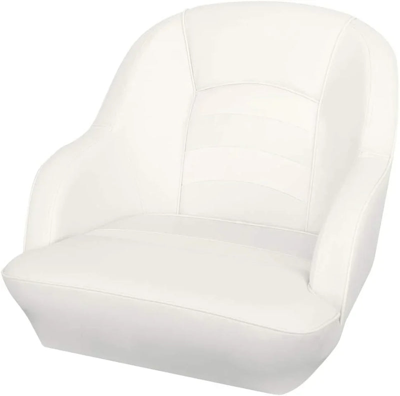 Bucket Pontoon Boat Seat (White/Blue) W6854