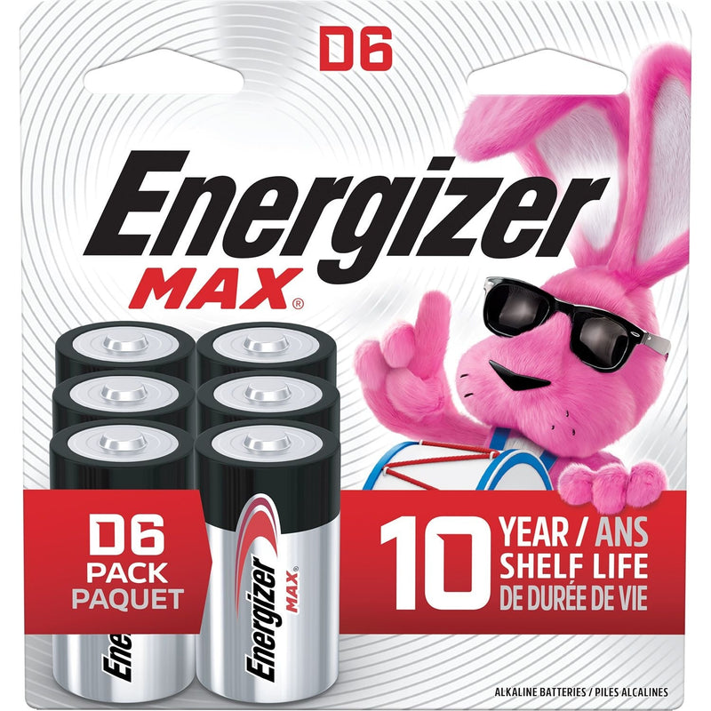 Alkaline D Battery, 6-Pack B5425