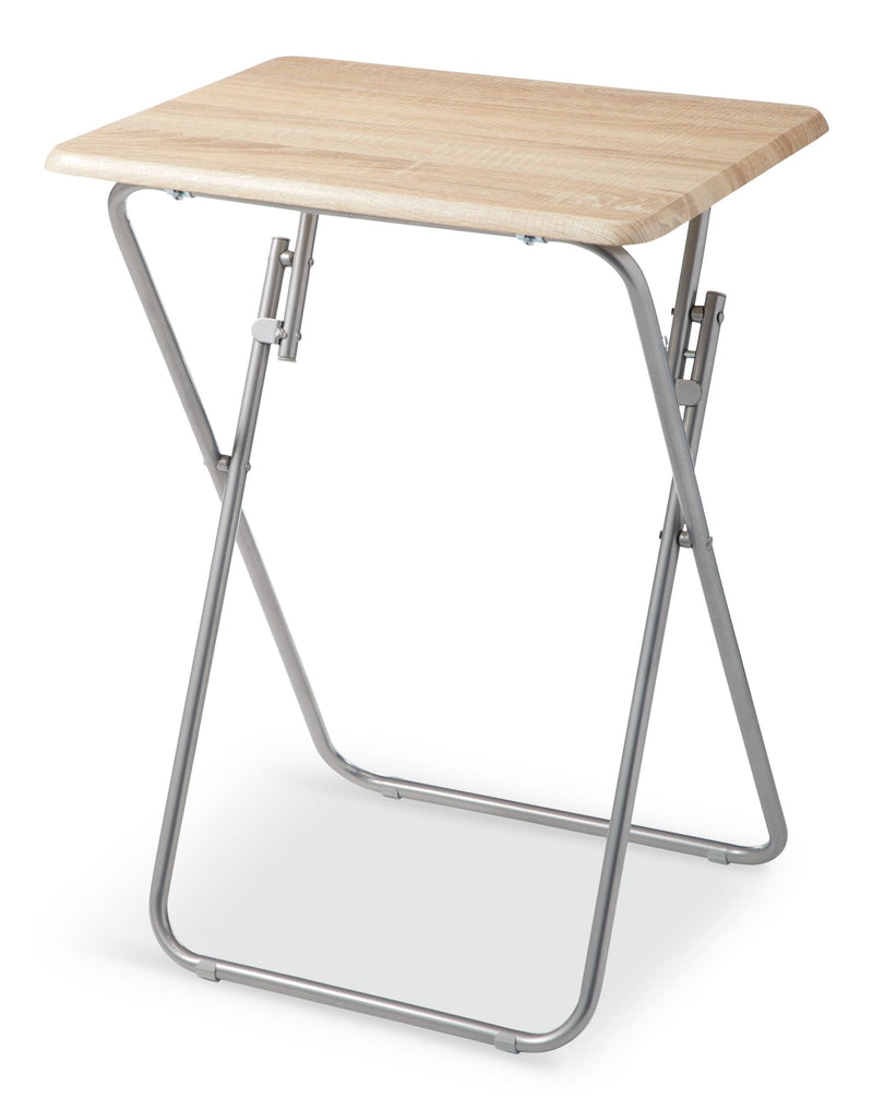 Portable Wood & Metal Folding TV Tray/Laptop/Side/End Table A799