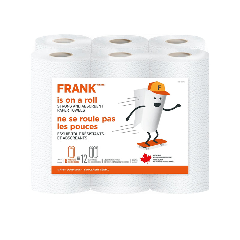 Paper Towel, 2-ply, 6-pk, Adjustable Tear Size T6379