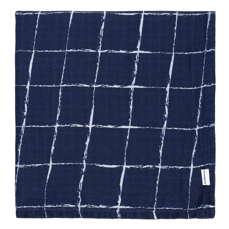 Childrenwear Coastal Calm Soft Cotton Muslin Baby Blanket, 2-pk I7117