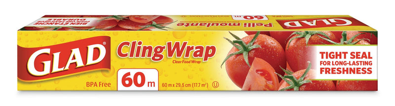 Cling Plastic Wrap, 196-ft, BPA-Free with Superior Seal for Freshness N7147