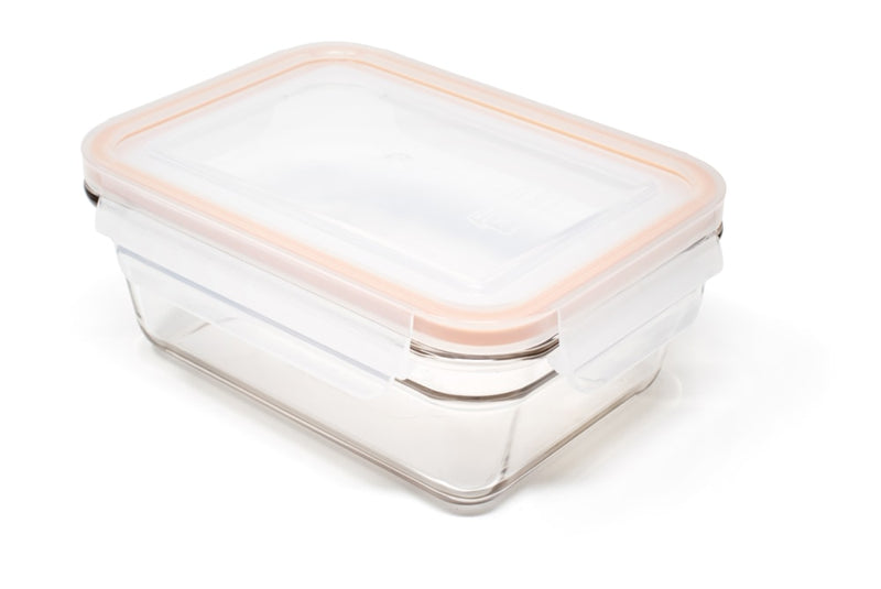 Rectangular Glass Food Storage Container with Leakproof Lid, 970-mL F1592