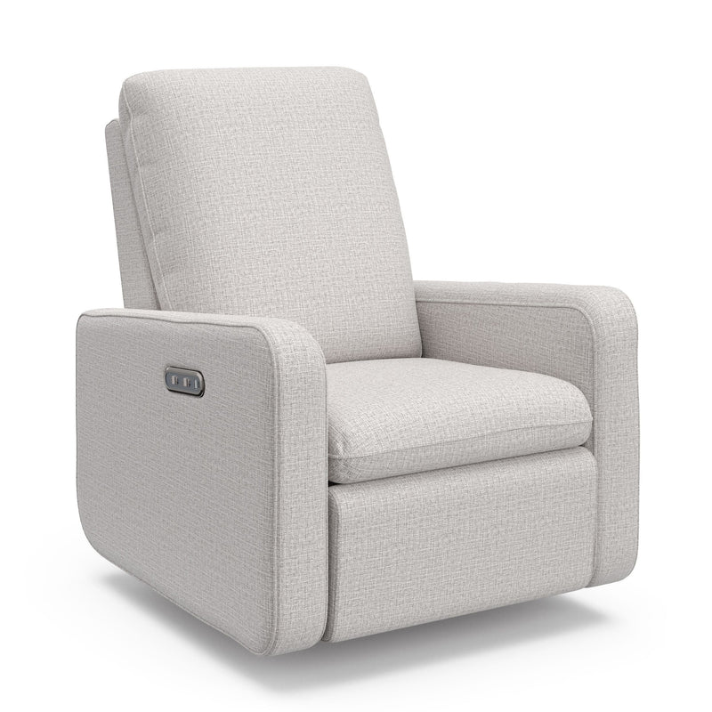 Teddi 1-USB-A/1-USB-C Steel Basketweave Power Recliner & Swivel Glider Y1979