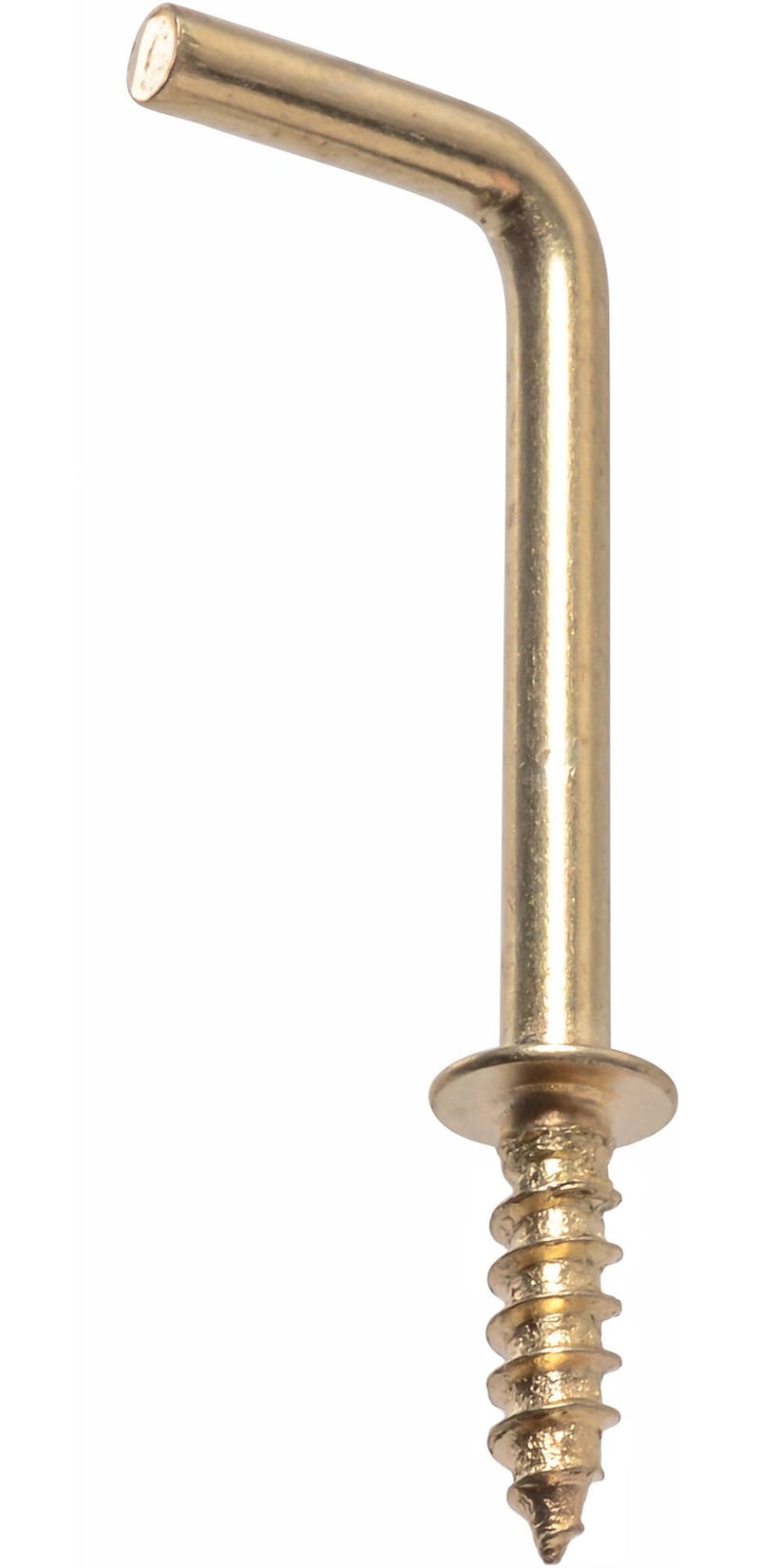 Brass-Plated Light Duty Square Hooks, 1-in R6068
