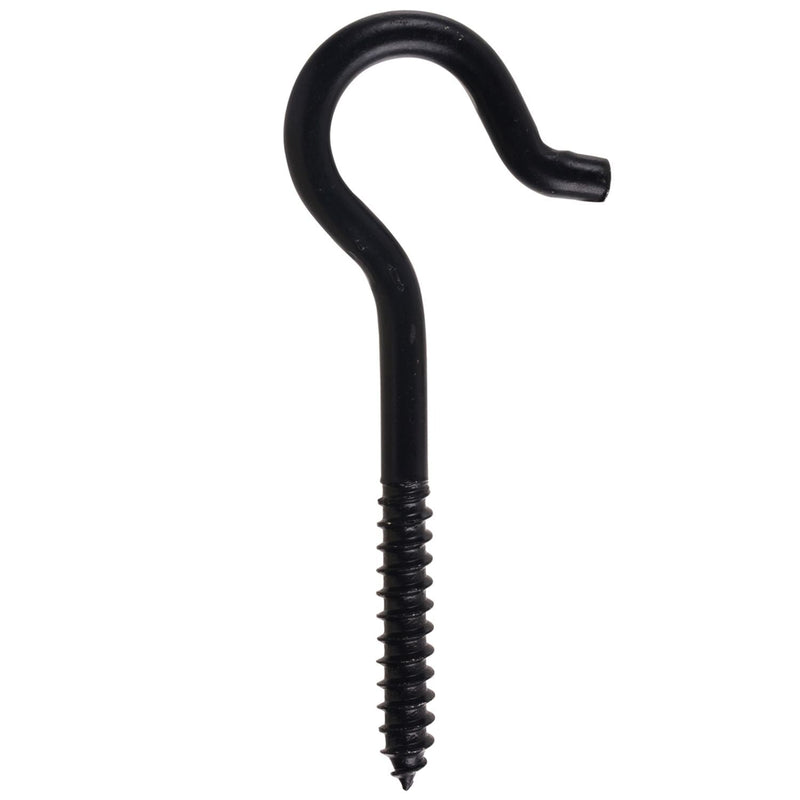 Screw Hook, 4-15/16-in, Black H2689