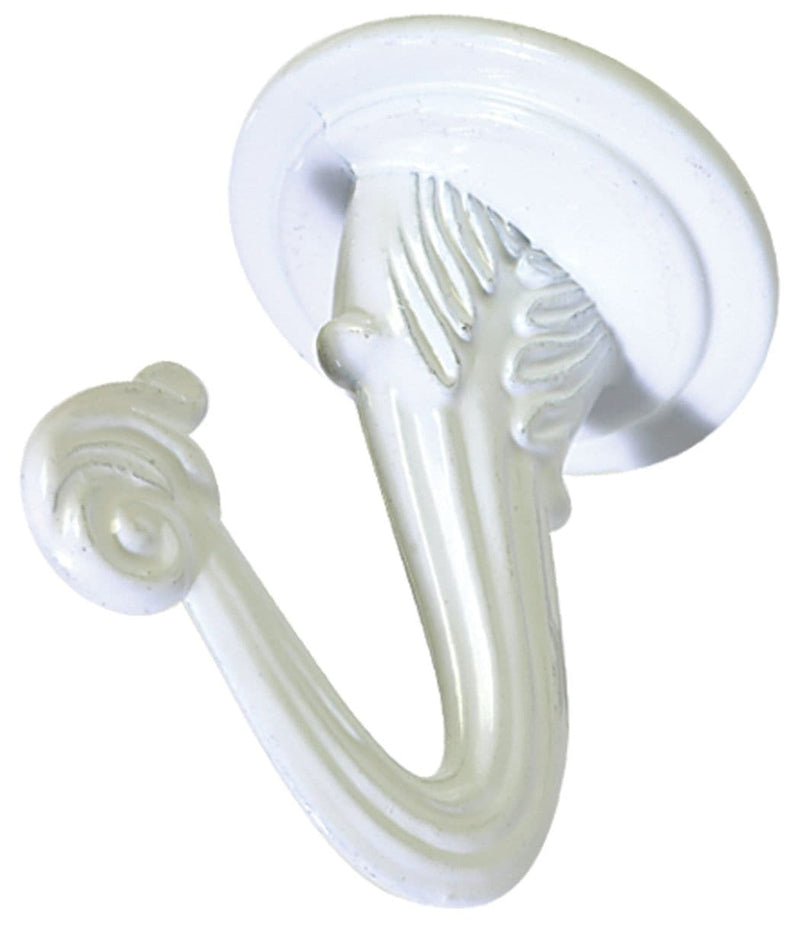 Swag Hooks with Screws and Hanger, White, 2-pk T8109