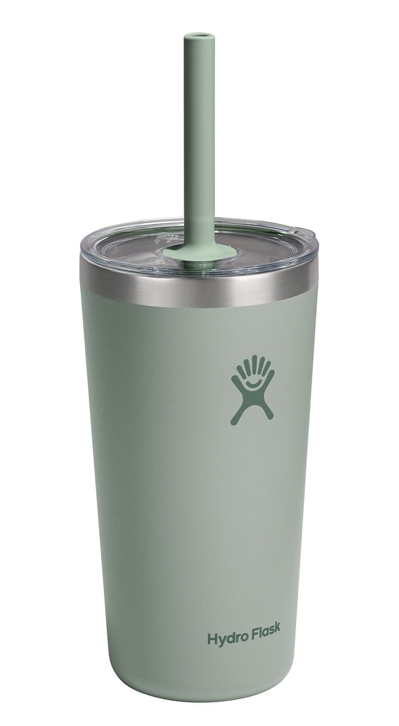 Stainless Steel Insulated All Around Tumbler with Clear Press-In Straw Lid, Agave, 20-oz E5251