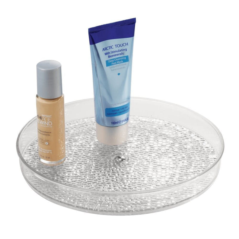 Rain Spinner Turntable Vanity Organizer, Clear, 9-in M9784