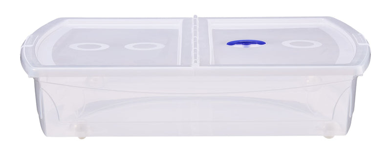 Shallow Under-the-Bed Storage Tote with Wheels M3869