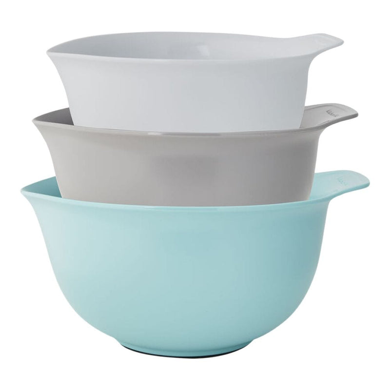 Plastic Mixing Bowl Set with Non-Slip Base, Assorted Sizes, 3-pc L84