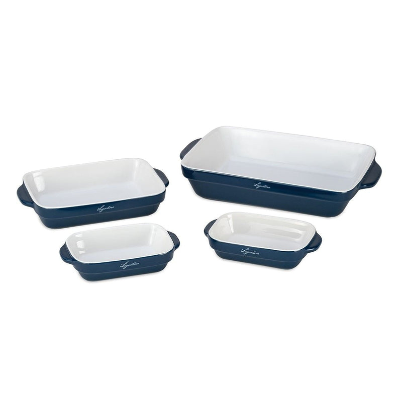 Ceramic Bakeware Set, Blue, 4-pc Z200