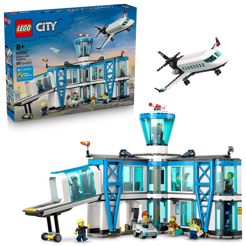 City Airport With Airplane Building Set - 60502, 887-pcs, Ages 8+ A8937