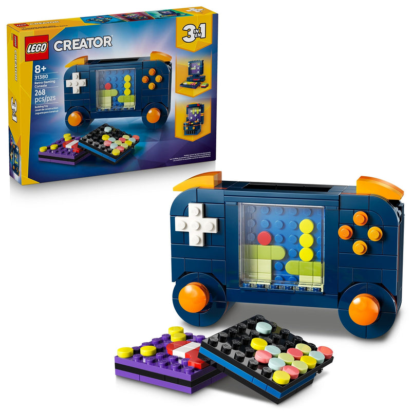 Creator 3-in-1 Retro Gaming Console Building Set - 31380, 268-pcs, Ages 8+ H6849