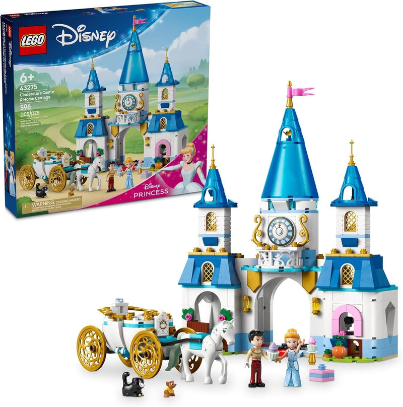 Cinderella's Castle & Horse Carriage - 43275, 596-pcs, Ages 6+ S7966