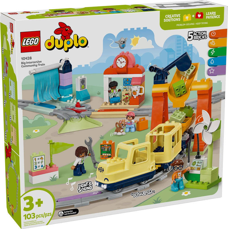 Big Interactive Community Train - 10428, 103-pcs, Ages 3+ T9877