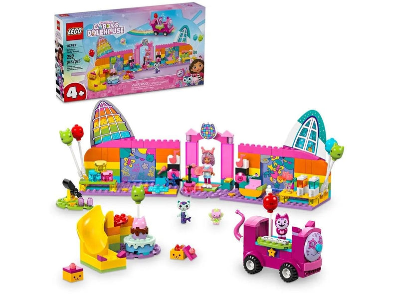 ’s Party Room Playset with Pink Car - 10797, 252-pcs, Ages 4+ W2645