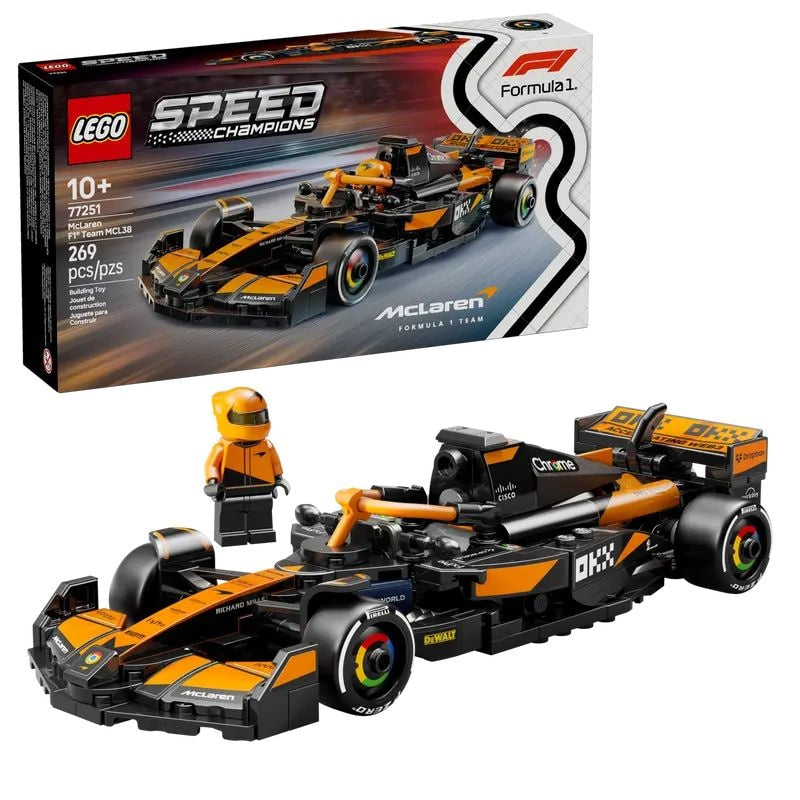 Speed Champions F1 Team MCL38 Race Car - 77251, 269-pcs, Ages 10+ G5241
