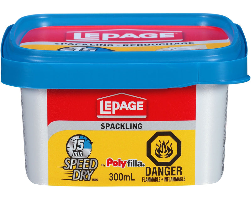 15-Minute Speed Dry Spackling, Wall Hole/Crack Repair Filler, 300-mL X177