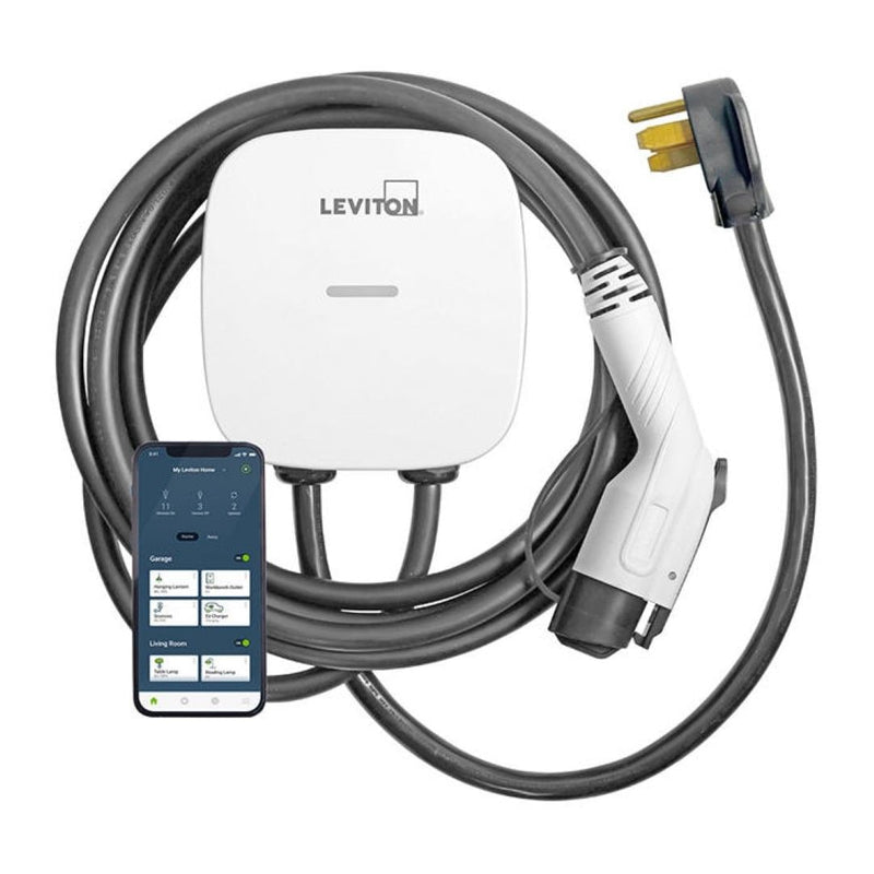 40A Wi-Fi Level 2 NEMA 14-50 J1772 Plug-In EV Charger with 25-ft Cord D2715