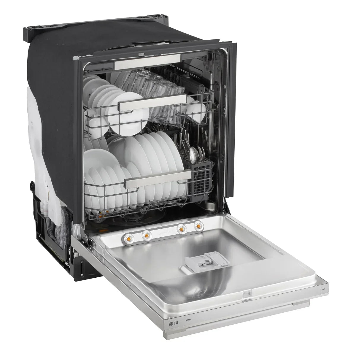 LG 24 in. Smart FlushFit Top Control Dishwasher with QuadWash Pro