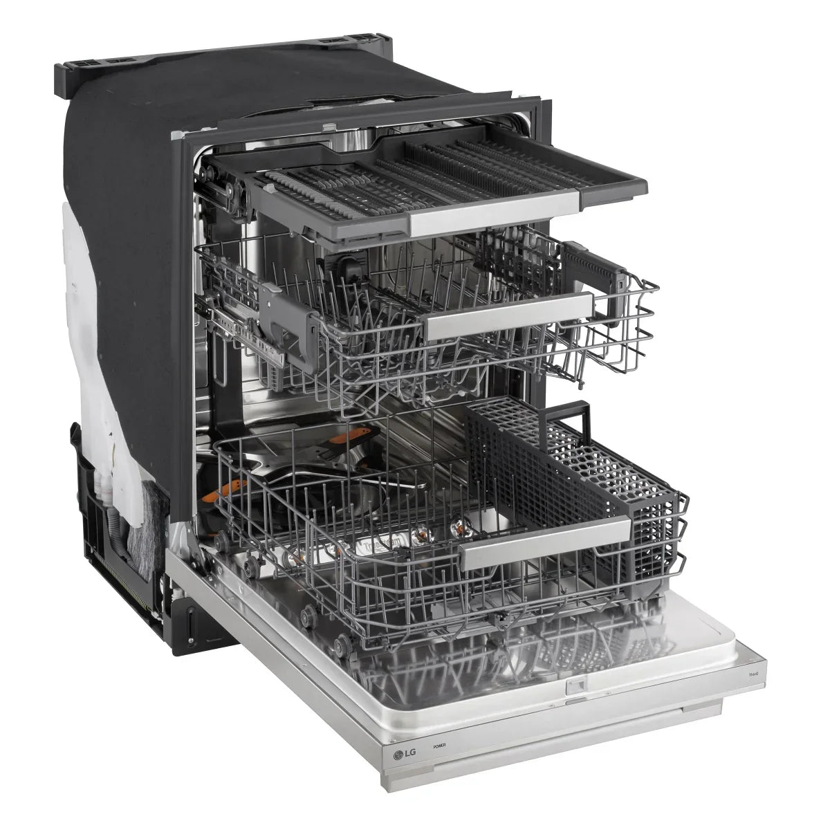 LG 24 in. Smart FlushFit Top Control Dishwasher with QuadWash Pro