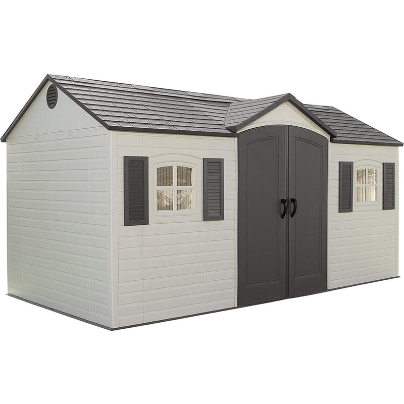 Outdoor Storage Shed with Windows, 8-ft x 15-ft K1890