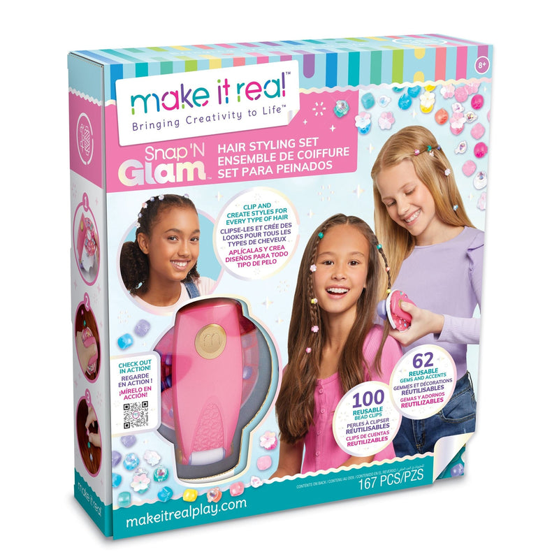 Snap 'N Glam Hair Styling Set, Ages 8+ O1326