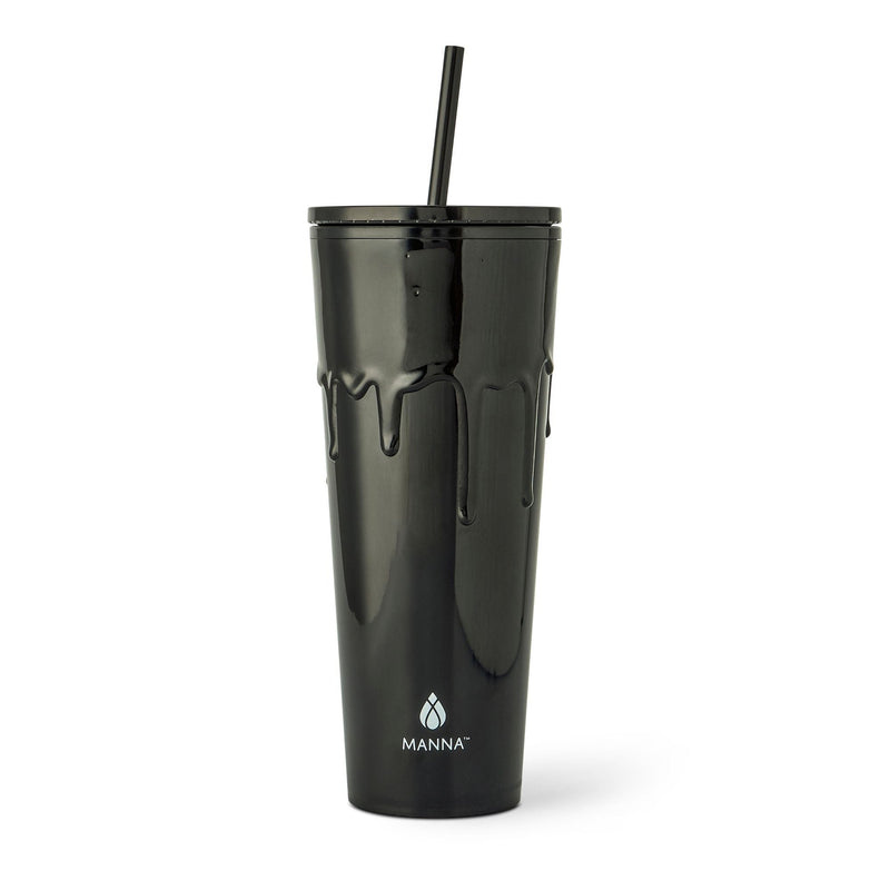 710-mL BPA-Free Black Slime Drip Textured Tumbler K2741